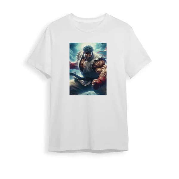 t-shirt-with-street-fighter-ryu-design-pic-1 - تیشرت با طرح گیم street fighter Ryu - تیشرت street fighter Ryu - street fighter – گیم – بازی – کاربنک – کاربن – تیشرت - مردانه – تیشرت - t-shirt