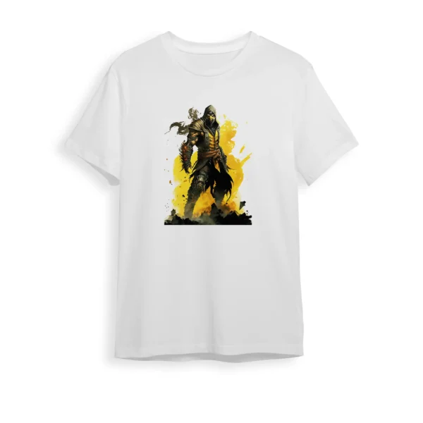 t-shirt-with-the-game-design-mortal-kombat-scorpion-pic-1 - تیشرت Mortal Kombat Scorpion – Scorpion – کاربنک – کاربن – تیشرت - مردانه – تیشرت – گیم - Mortal Kombat - Scorpion